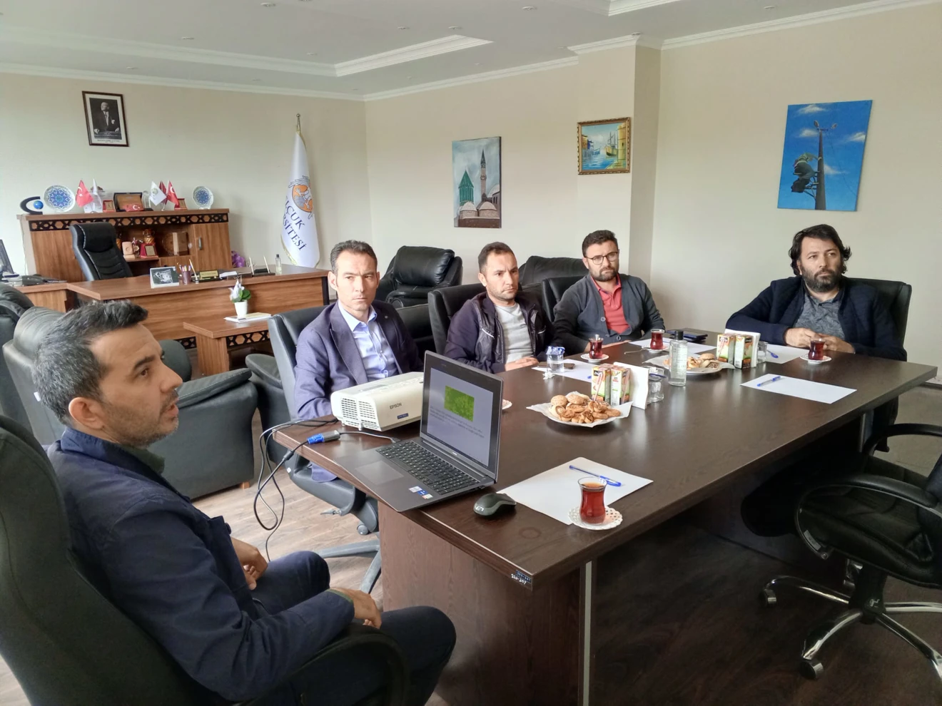 İlçe Tarım Müdürlüğü ile Yürütülen Proje Toplantısı Gerçekleştirildi